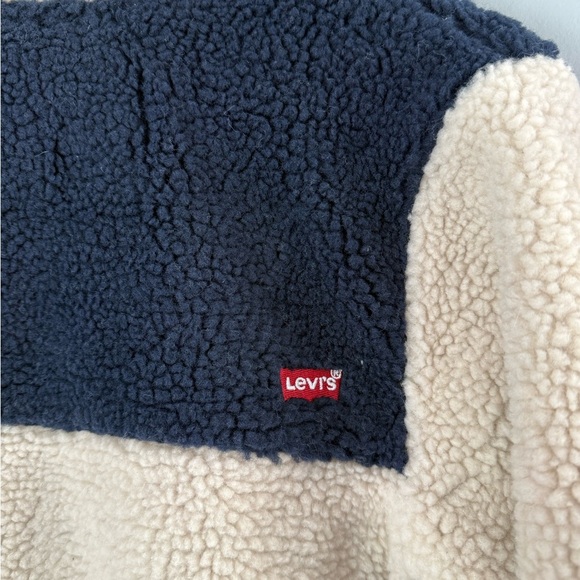 Levi’s Colorblock Sherpa Jacket Big Boys Sz L 12-13 yrs NWT full zip pockets - Picture 9 of 16